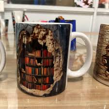 Ceramic 3D Bookshelf Mug